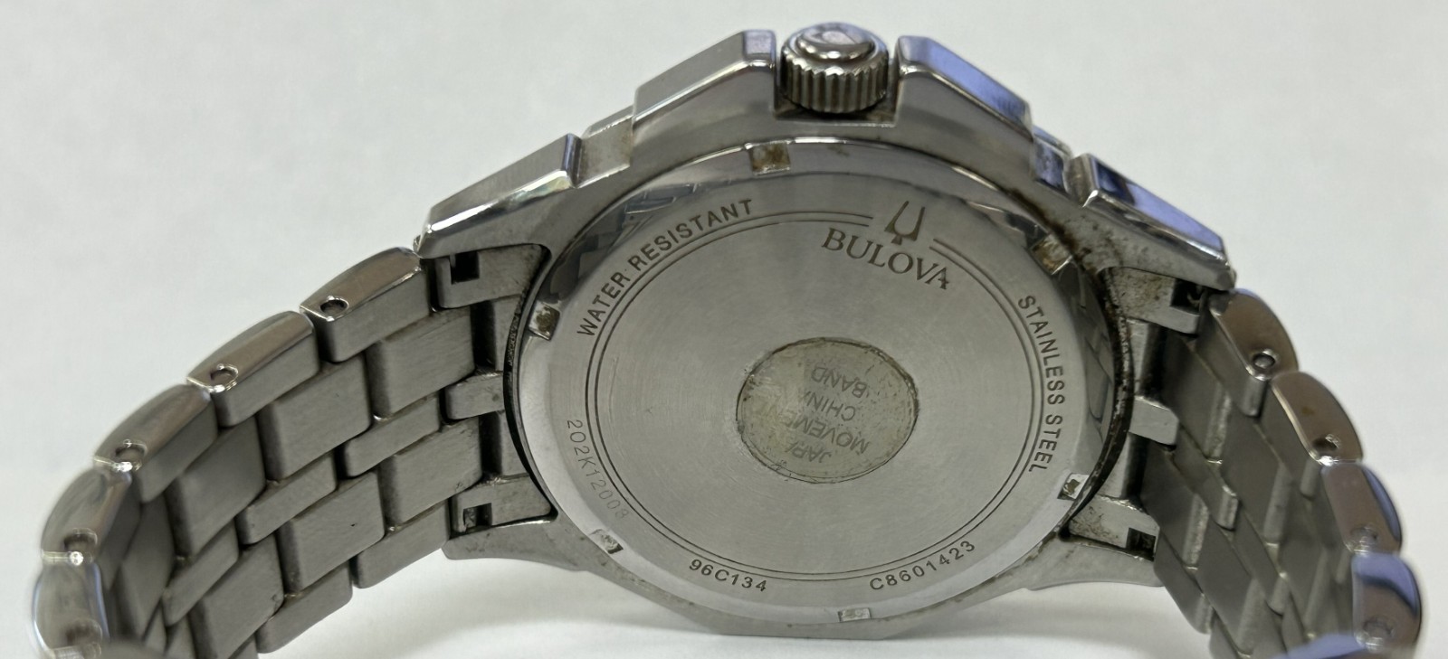 (MA6) Bulova Octava Gem Set Calendar Quartz Wrist Watch Ref 96C134