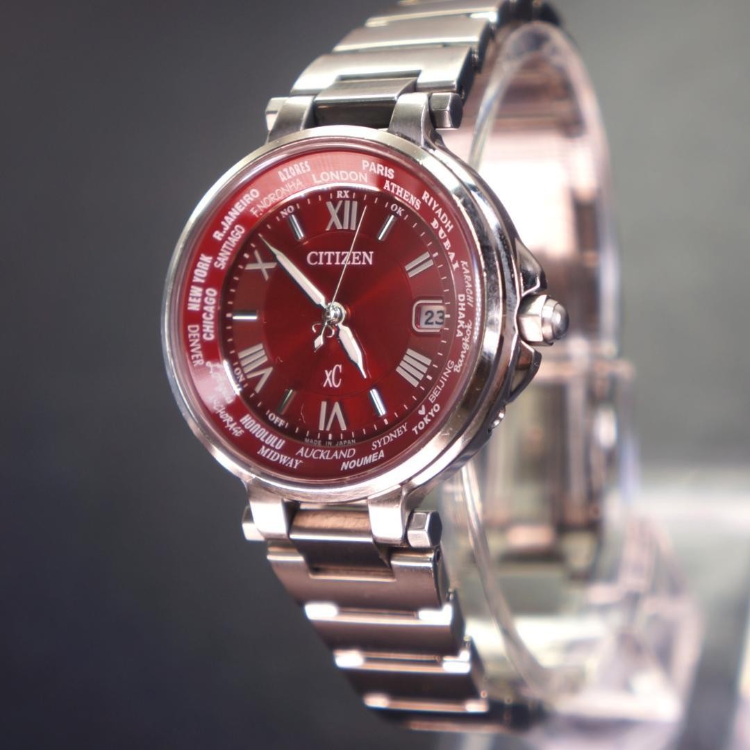 CITIZEN xC Happy Flight Red Dial Watch EC1010-57W From Japan