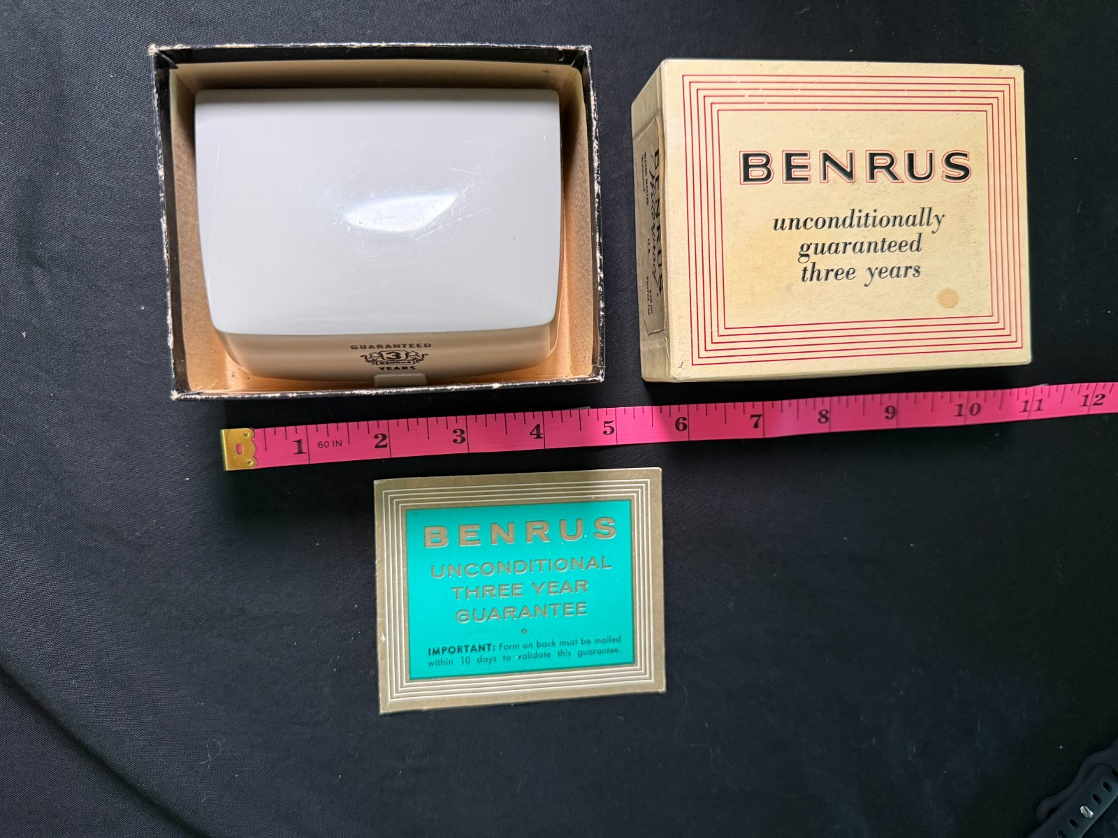 Vintage Benrus Series 2155 Mechanical Watch Working Original Box Papers