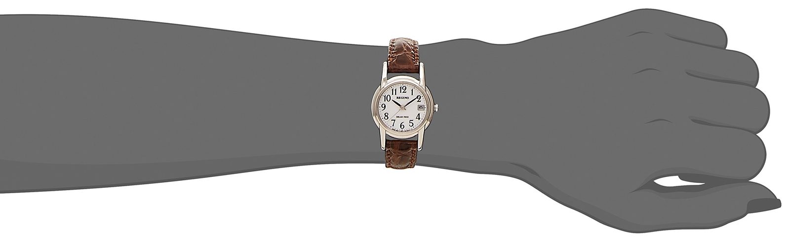 CITIZEN REGUNO SOLAR-TECH KH4-815-10 Solor Women’s Watch Brown Leather Band NEW