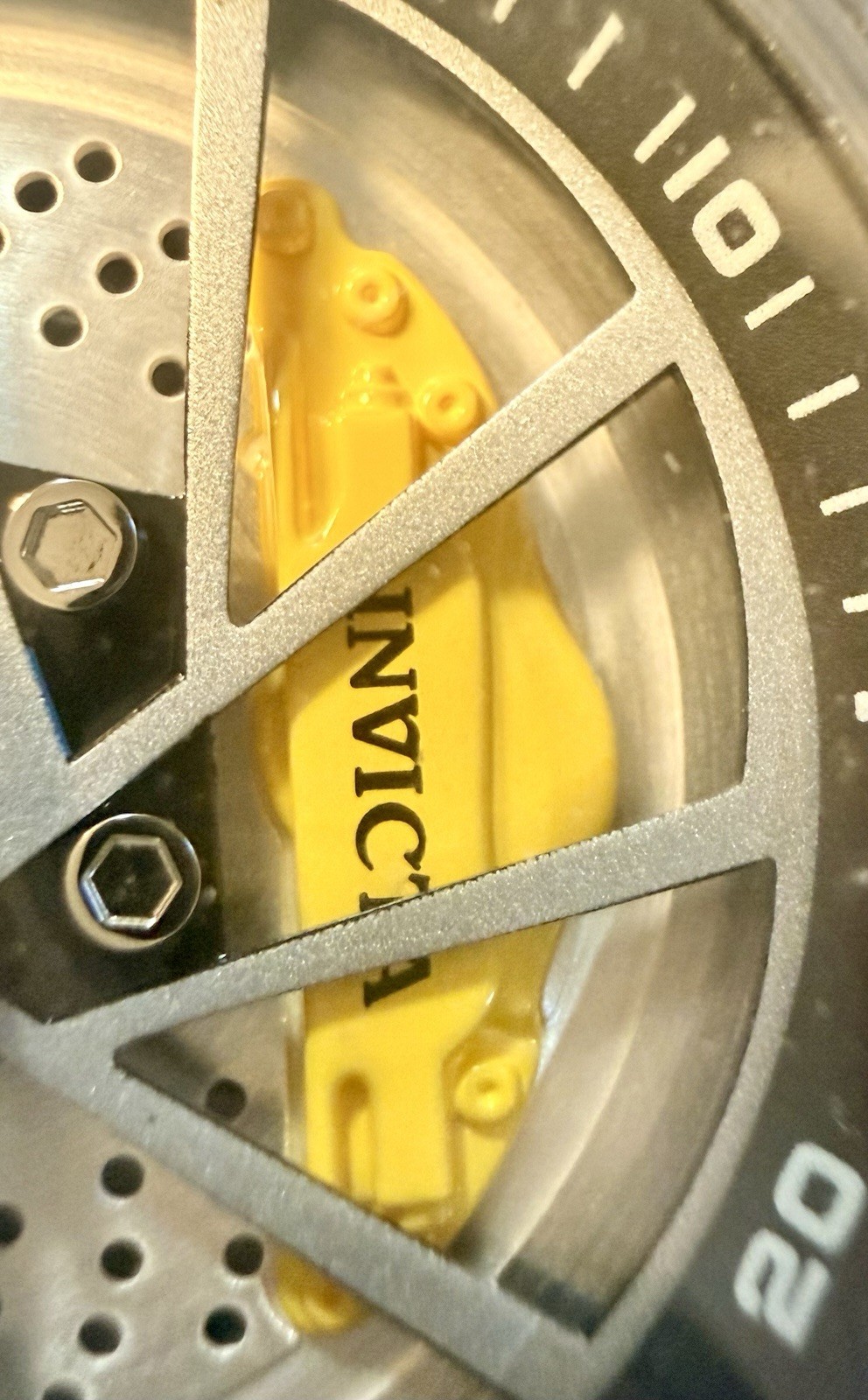 69487 Invicta Speedway Rim Mens Watch 42mm Steel Wheel Dial Sport Wristwatch