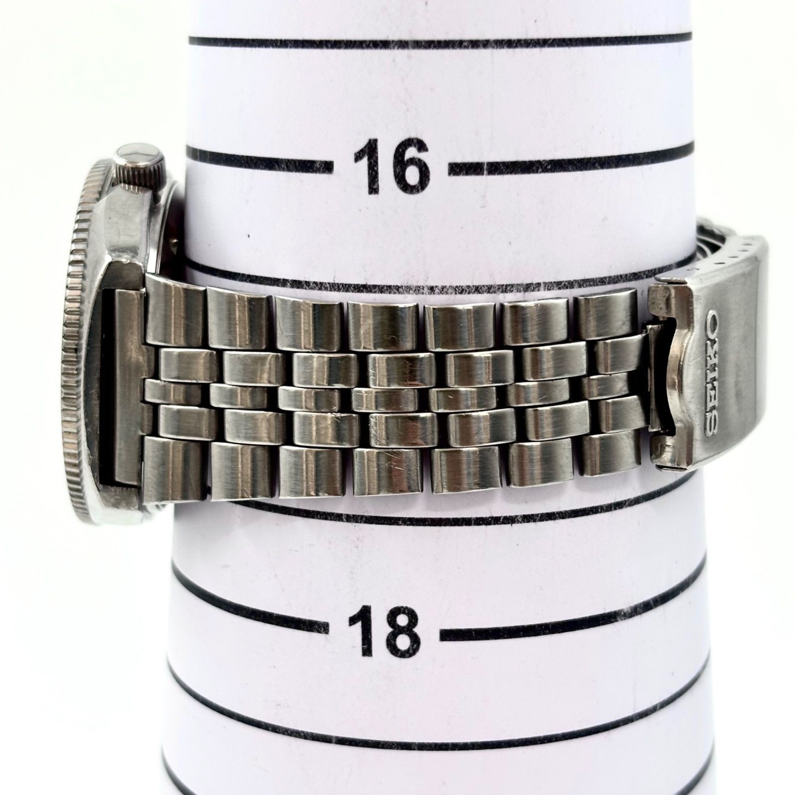 SEIKO Silver Wave Z Diver Style Quartz Watch Silver Dial 1970’s Used Japan