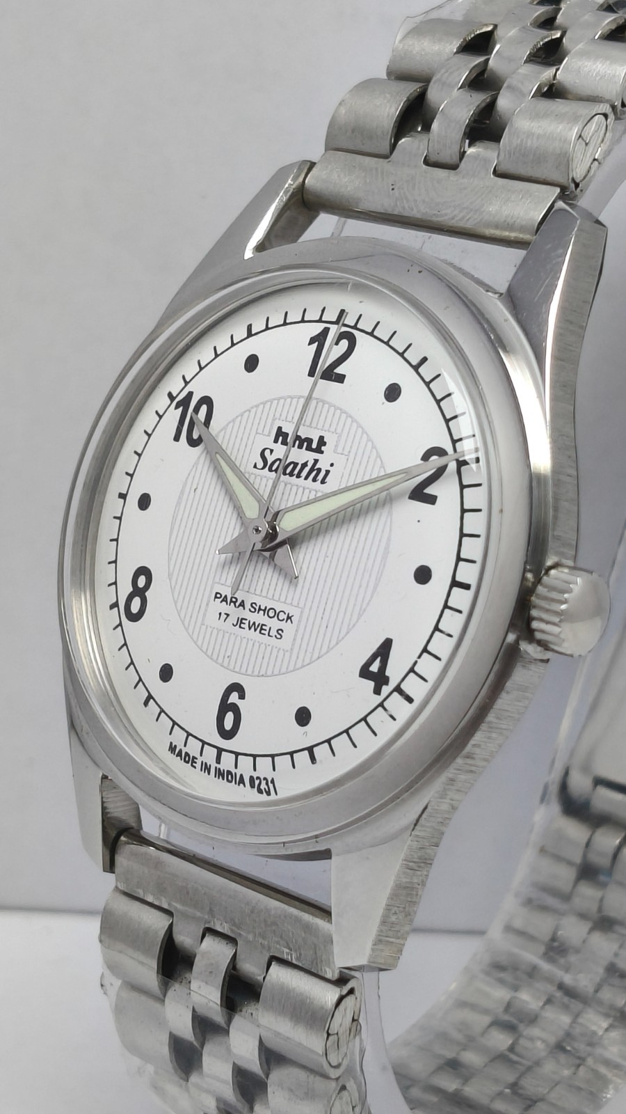 HMT Saathi 17 Jewels Hand-Winding Wrist Watch For Men’s In Working Condition