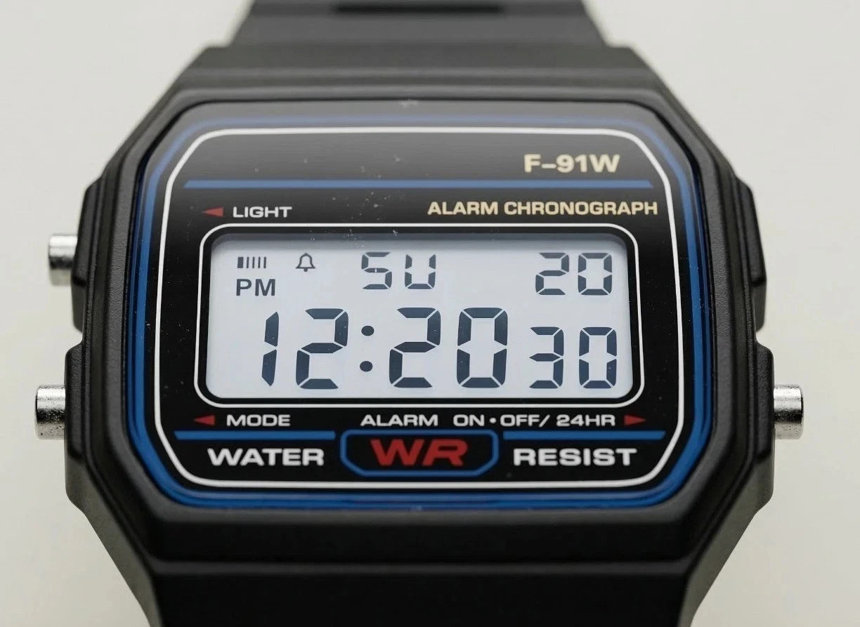F91W Classic Digital Watch Resin Strap Stopwatch Chronograph Sport Men Watch