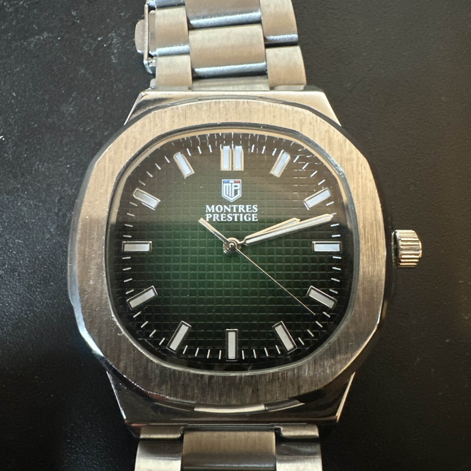 Montres Prestige X Invicta Men’s Watch – 42mm Silver Case/Green Dial /MPW 0114