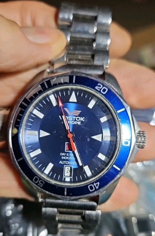 WORKING! Vostok Europe K3 Submarine Automatic Limited Edition 3000 WATCH BLUE