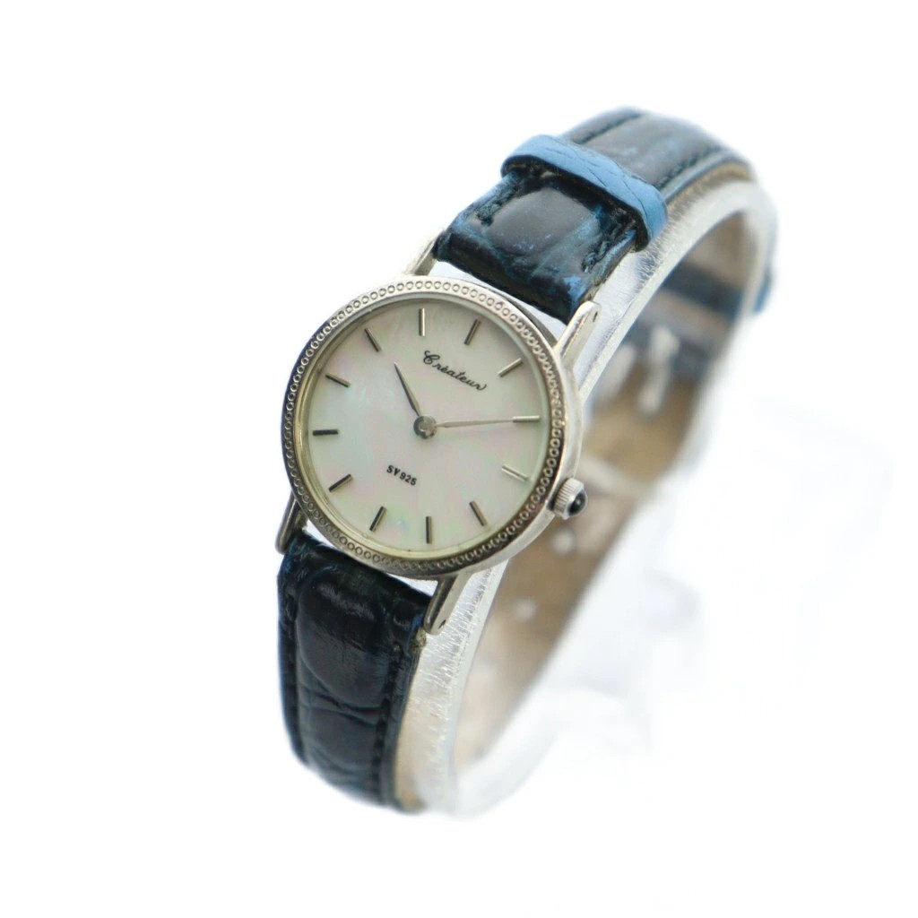 Used Createur IS201 watch Quartz shell dial SV925 Silver925 silver color GY11 MQ