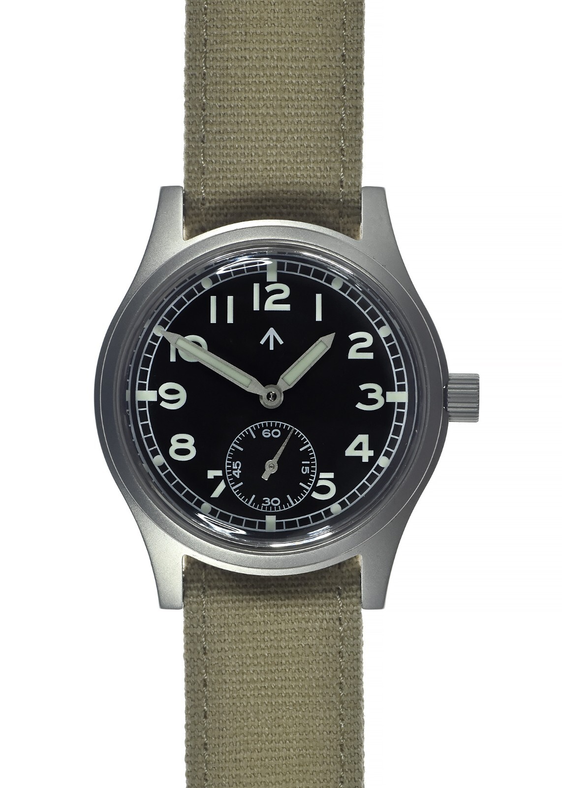 Hand Winding MWC 1940s/1950s “Dirty Dozen” Pattern Military Watch with 17 Jewels