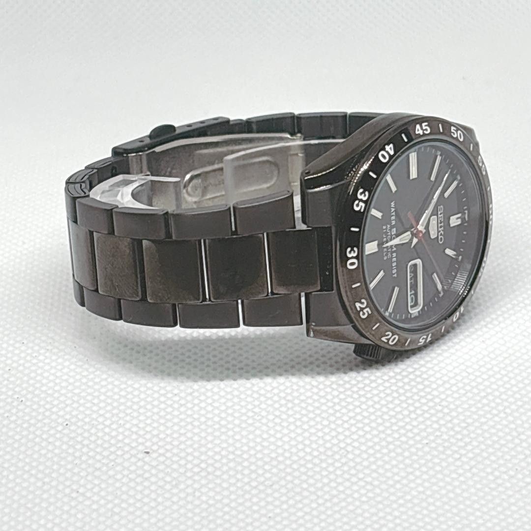 SEIKO 5 Automatic Black Dial Day Date Watch Overseas Model