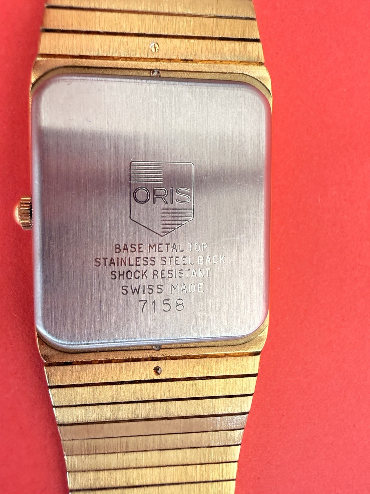 SWISS ORIS President Saddam Hussein Iraq Photo Dial Watch BOX NEW Size R4