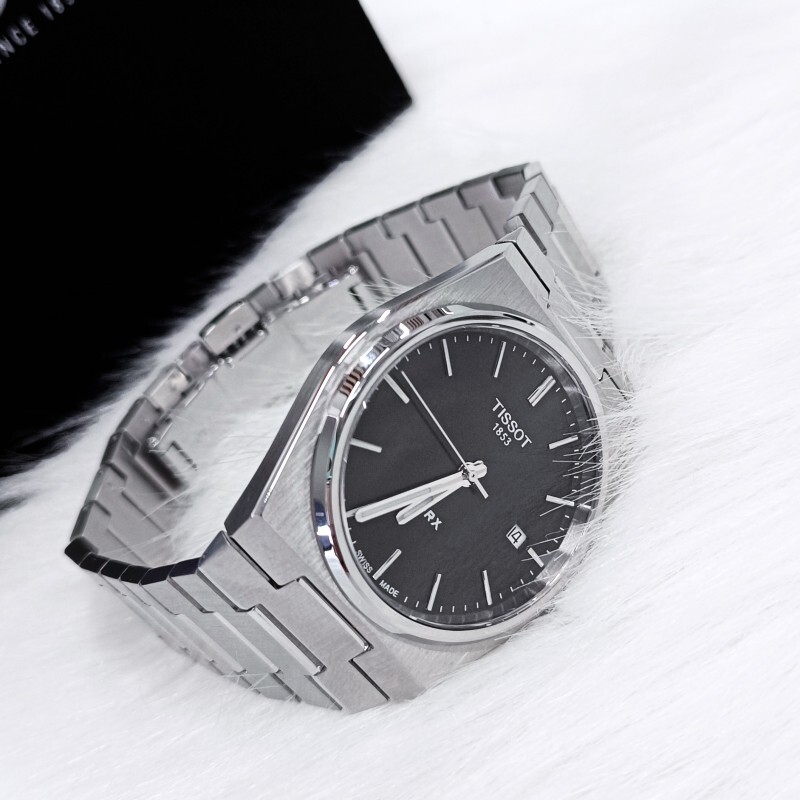Men Tissot Classic PRX/316L Black Stainless Steel 40mm Watch T137.410.11.051.00