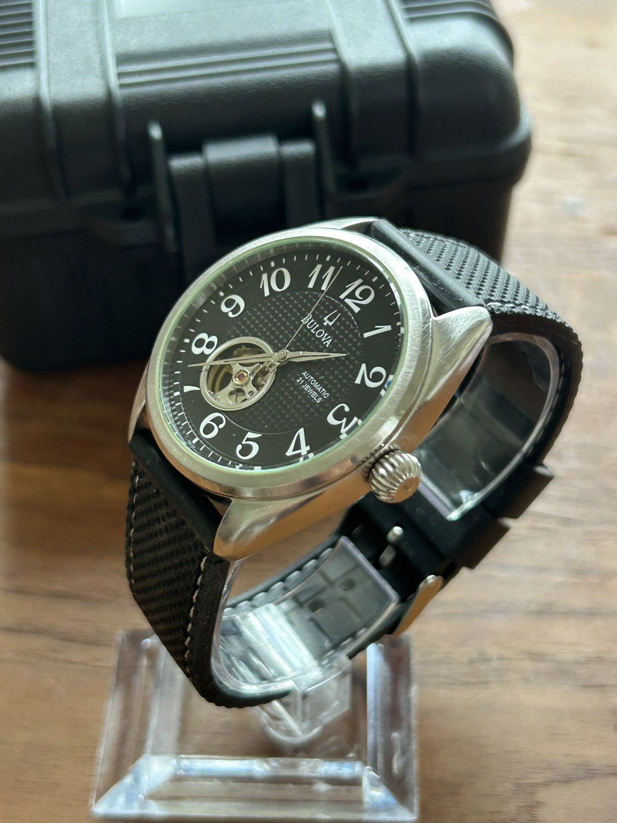 Bulova BVA C869983/96A125 – Men’s Automatic Open-Heart Wristwatch
