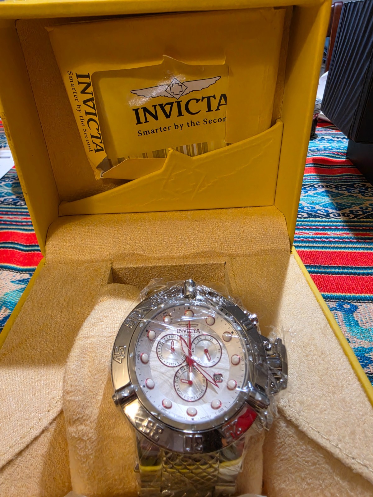 INVICTA SUBAQUA III 19166 SWISS MADE CHRONOGRAPH W.R. 500 MT ALL STAINLESS STEEL