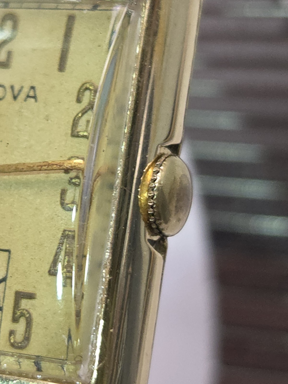 BULOVA 1940s Statesman 10K Gold Filled Case Mens Watch 21 Jewels Art Deco USA
