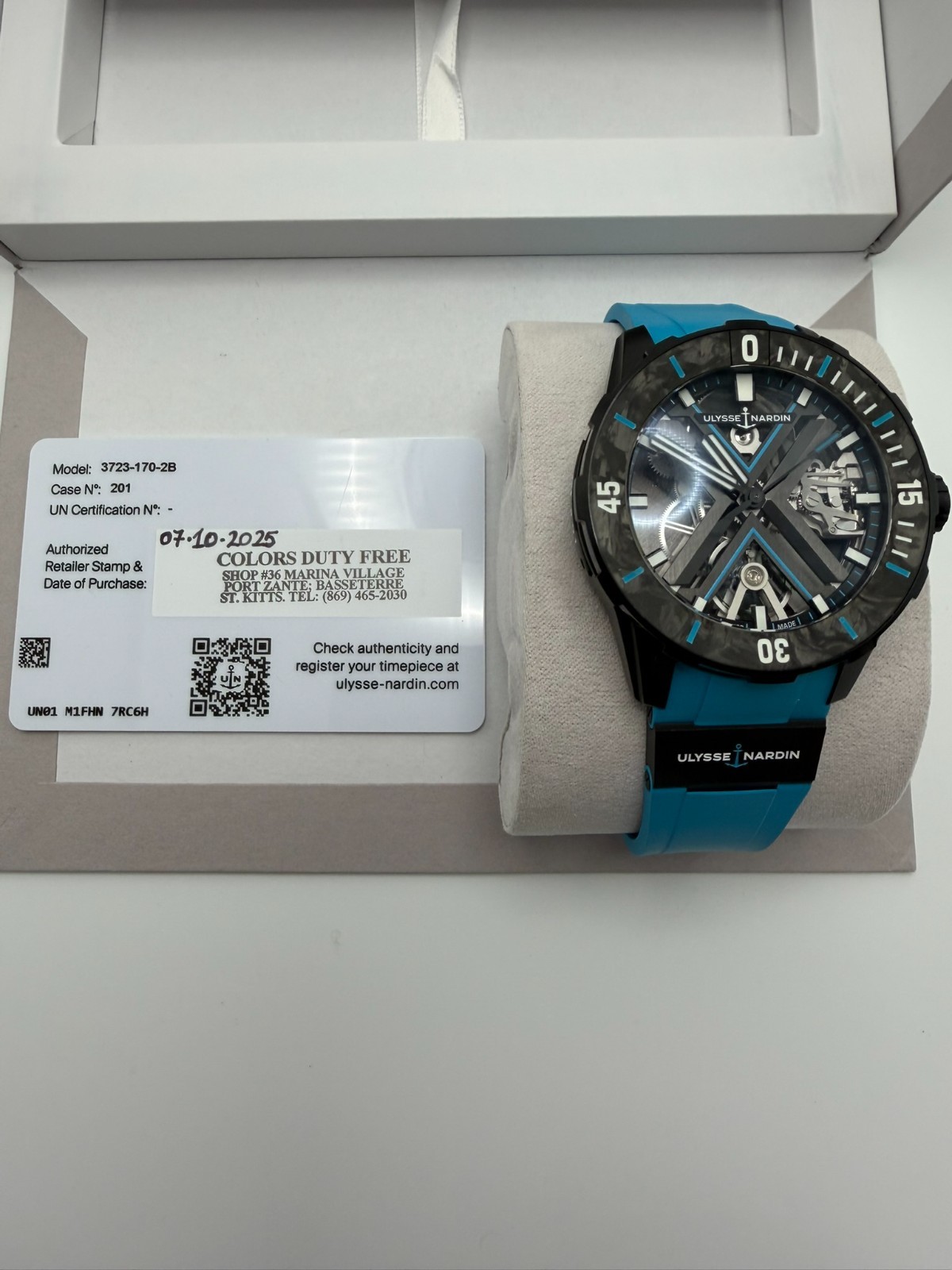 Ulysse Nardin Diver X Skeleton Azure 3723-170-2B/3A