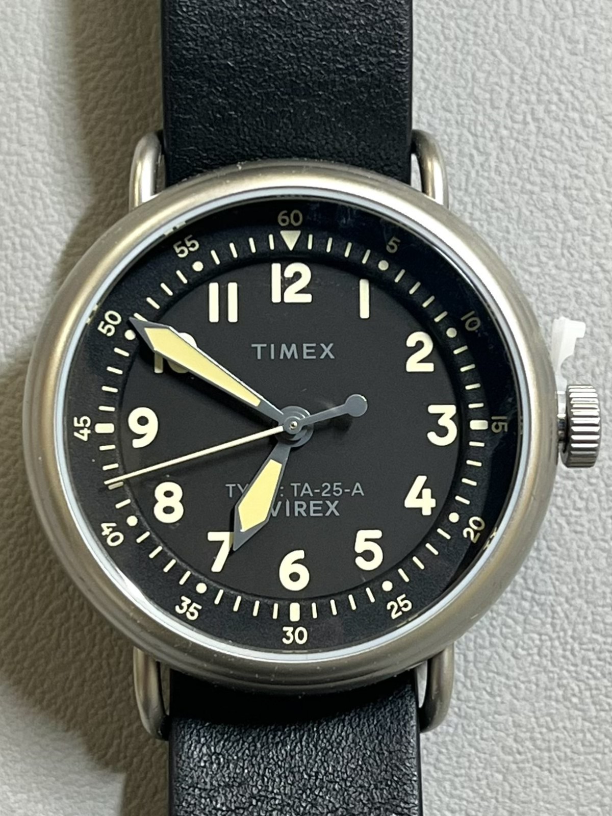 AVIREX TIMEX TYPE-25A 38mm Olive Watch MATTE MIDGET Reissue AVIREX 50th Anniv.