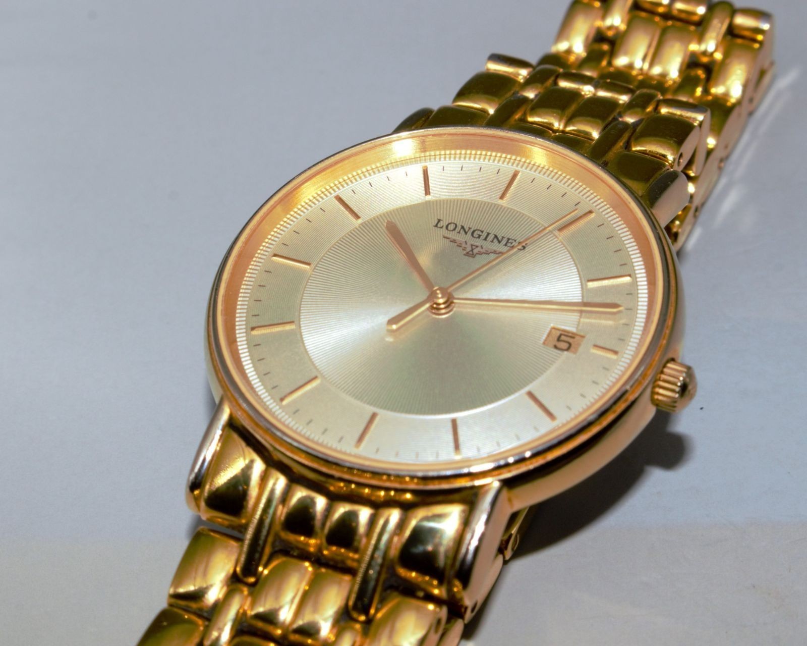 LONGINES L4.720.2 La Grande Classique Presence Champagne Gold Quartz Works