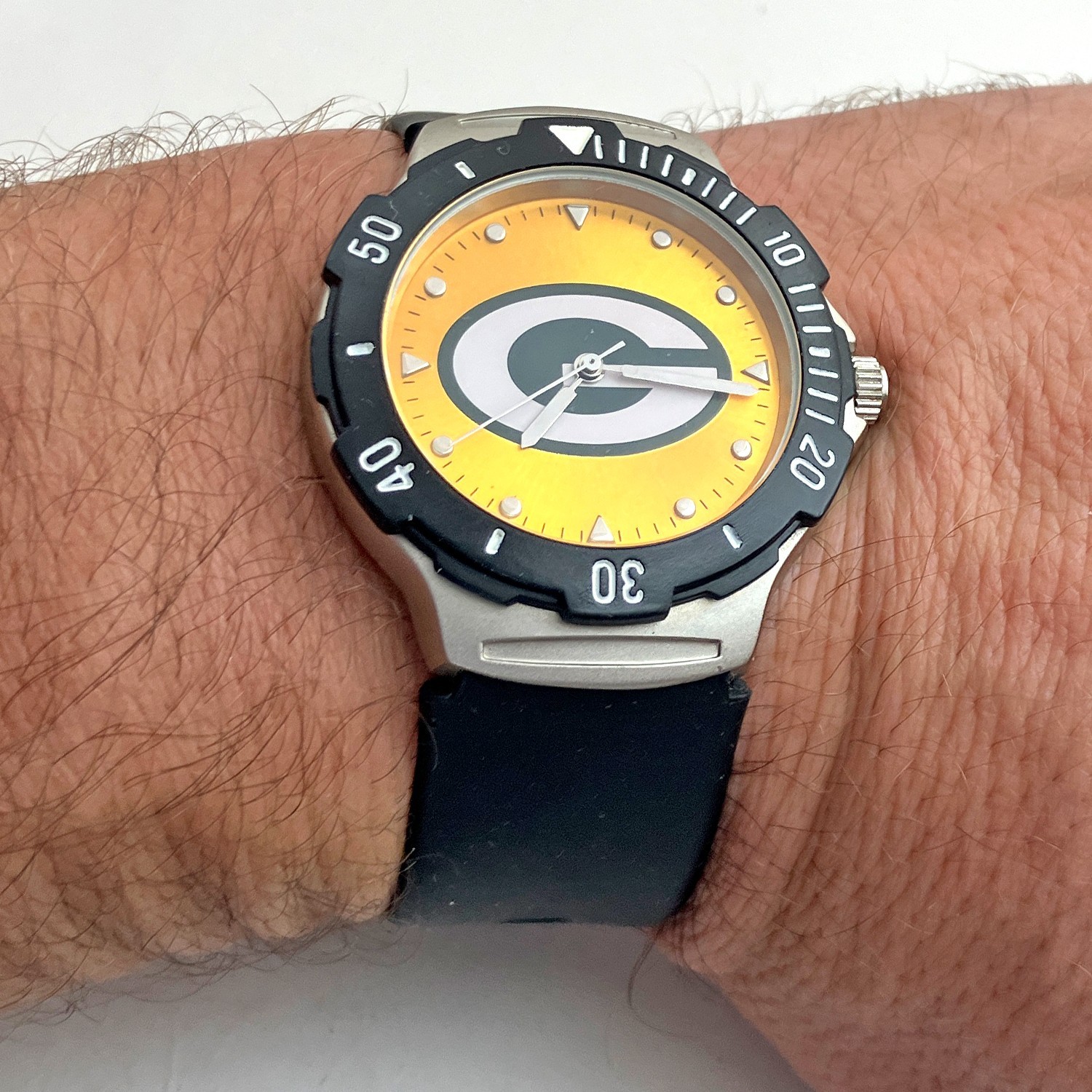 Game Time Agent Series Dive Style Watch Greenbay Packers 38mm Mens