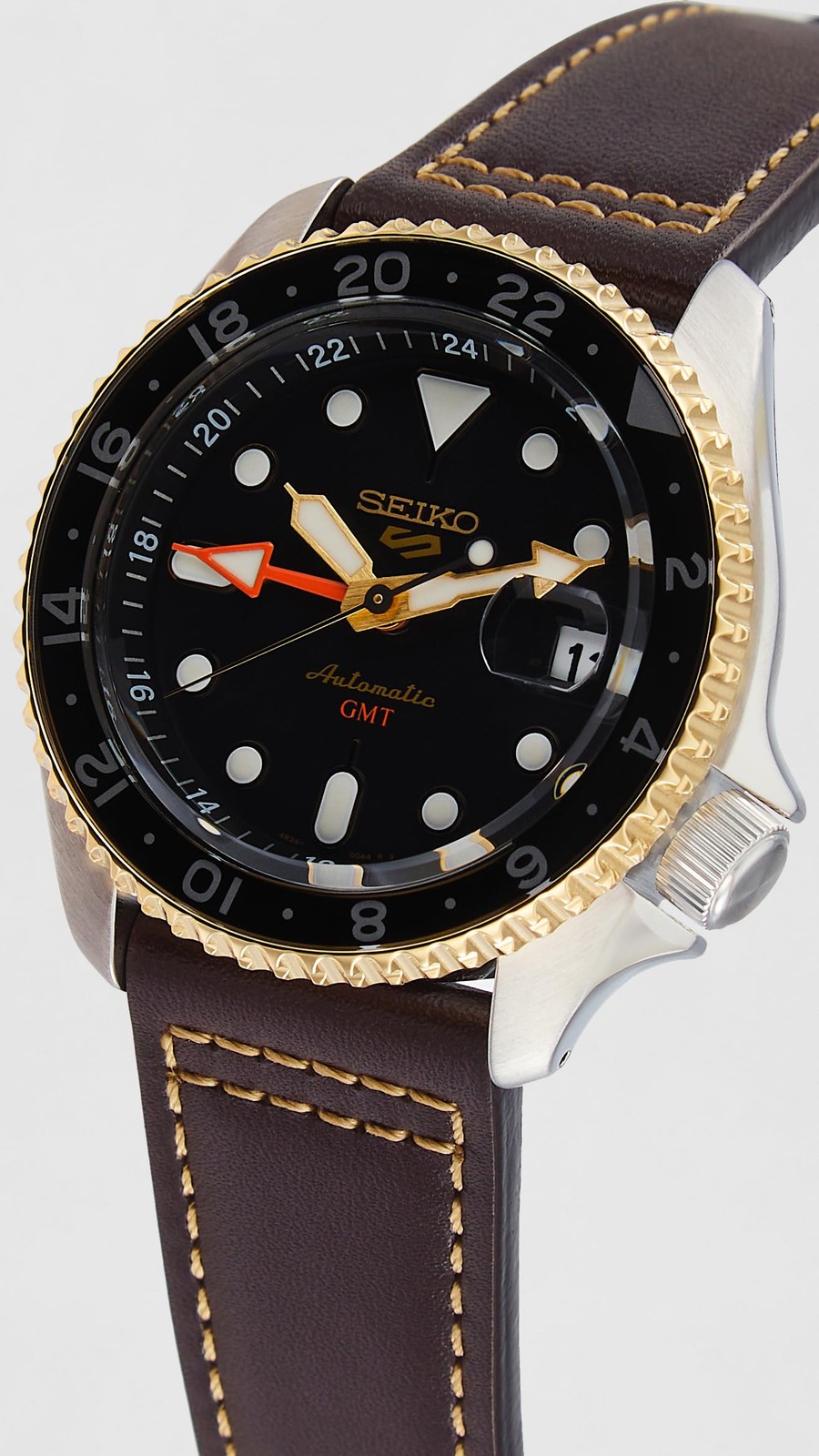 Seiko Men’s 5 Sports SKX GMT Automatic Black Dial Watch – SSK036K1 NEW