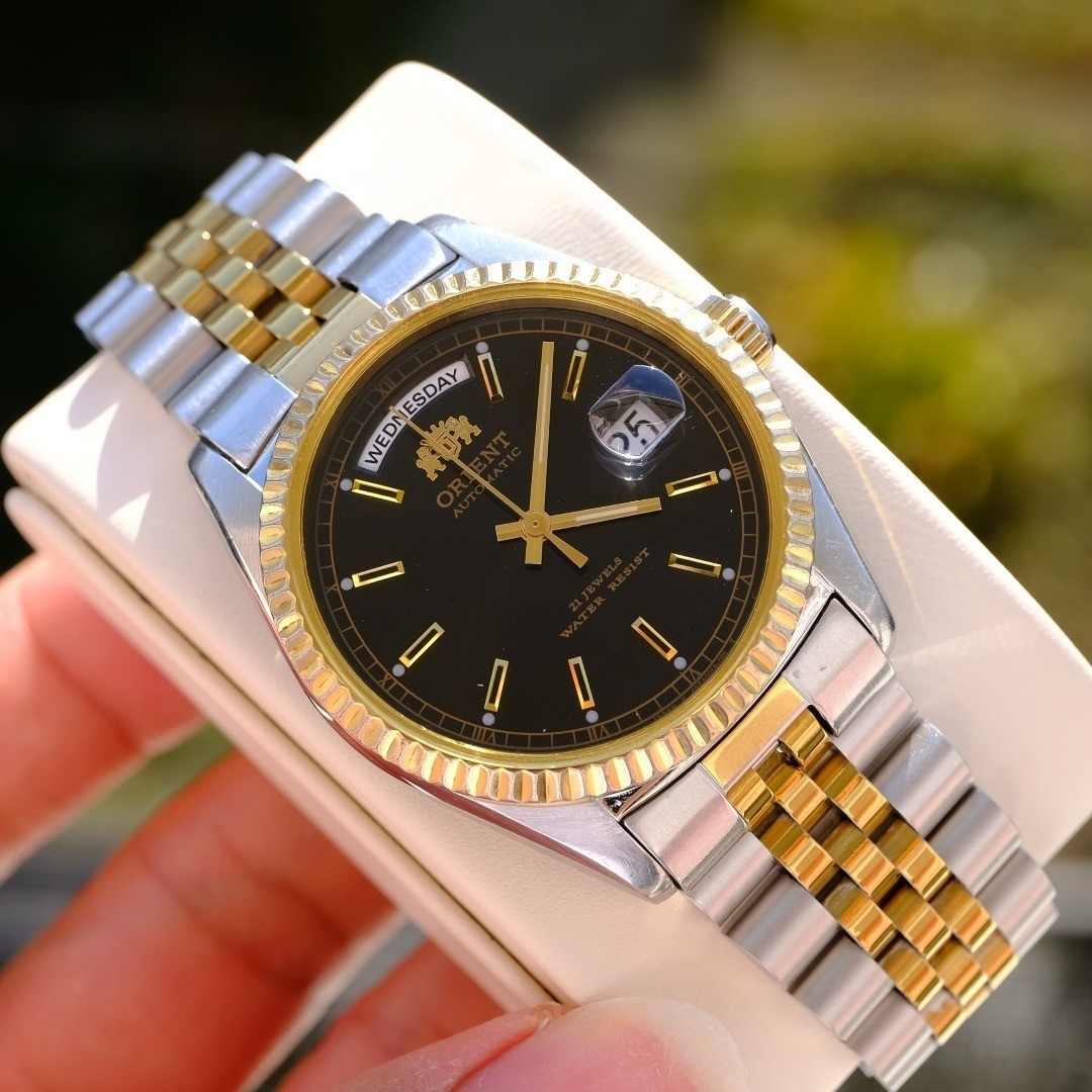 ORIENT President Day-Date Working Auto 36mm Rare OH 2026 Box Sapphire Watch