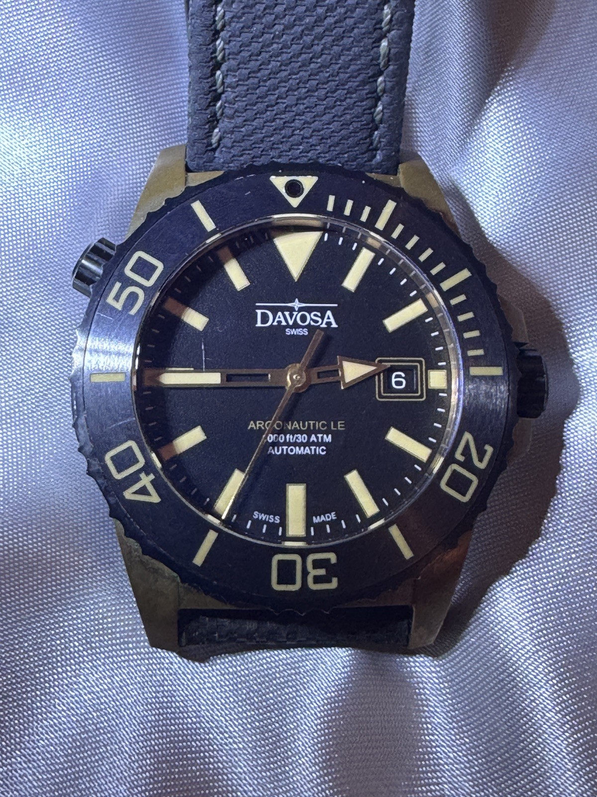 DAVOSA Swiss Made Argonautic Bronze Ltd Edition No 72/300 – 42mm, Sapphire, 300m