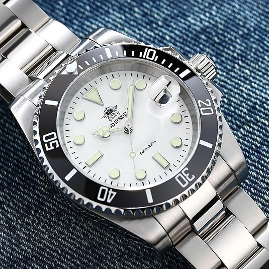 41MM ADDIESDIVE Quartz Men’s Watch Diver 200M Waterproof Stainless Luminous NEW