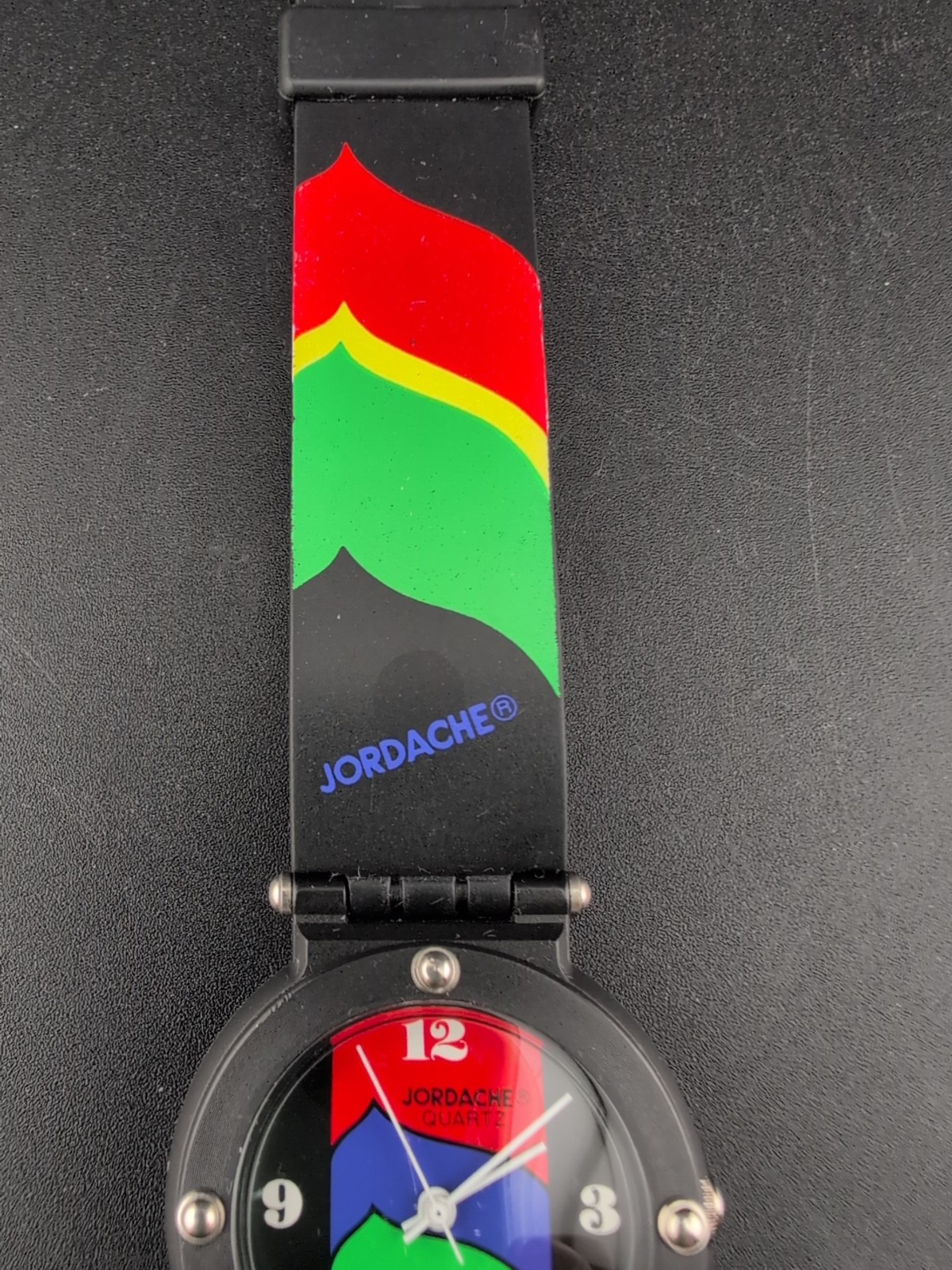 Vtg JORDACHE “Pop Art” Quartz Watch Late 80s Early 90s Japan Movt