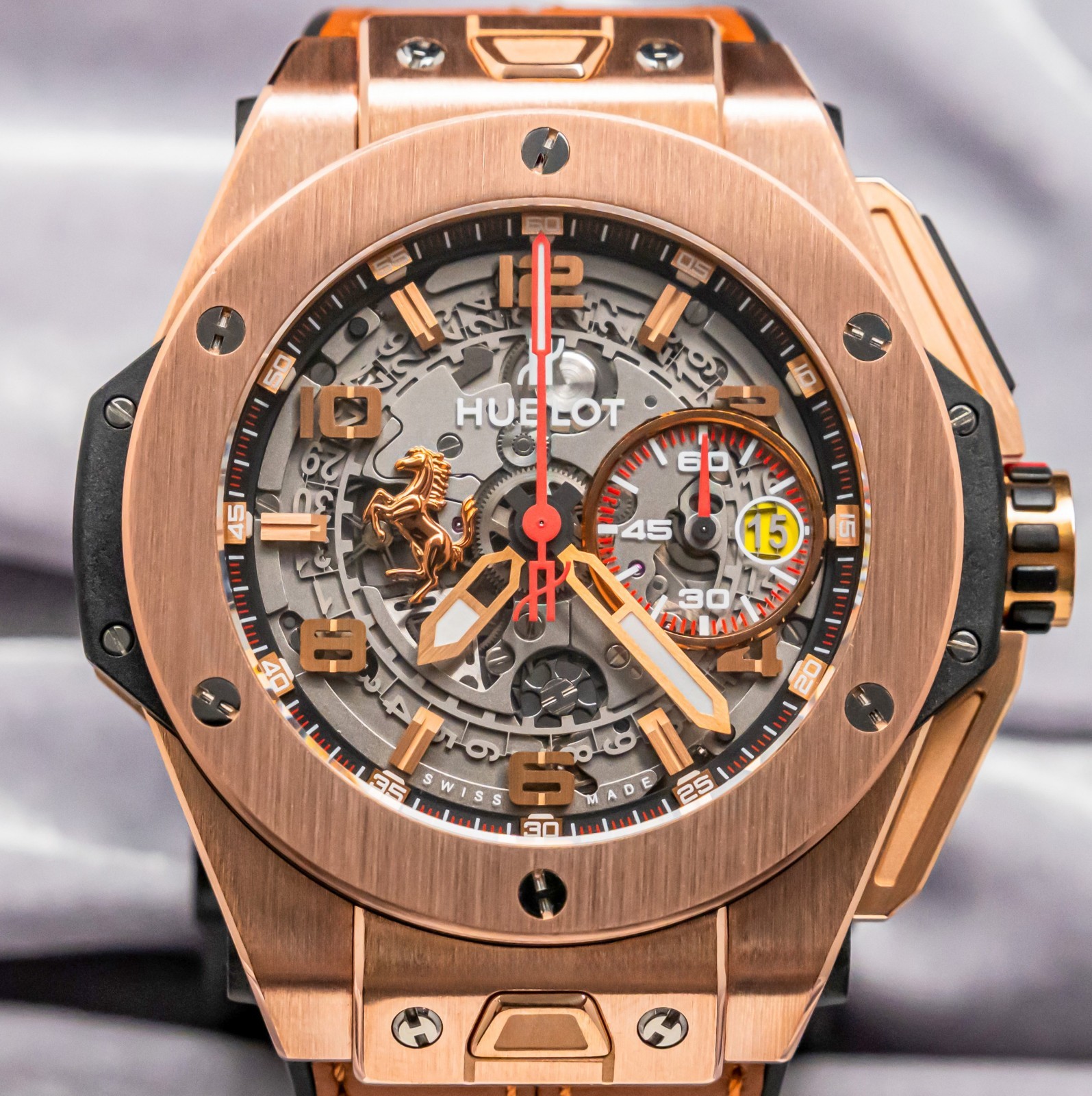 Hublot Big Bang Unico Ferrari King Gold $46K MSRP Limited 45mm 401.OX.0123.VR