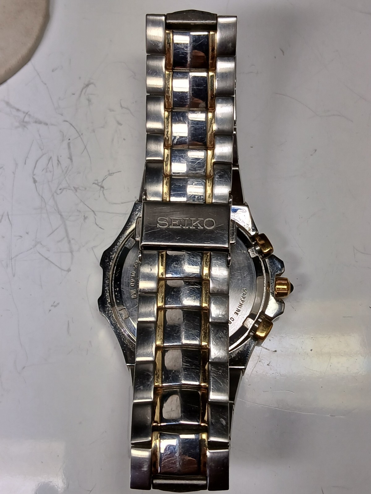 Seiko Coutura 7T02-0FA0 2 Tone Stainless Steel Mens Quartz Watch