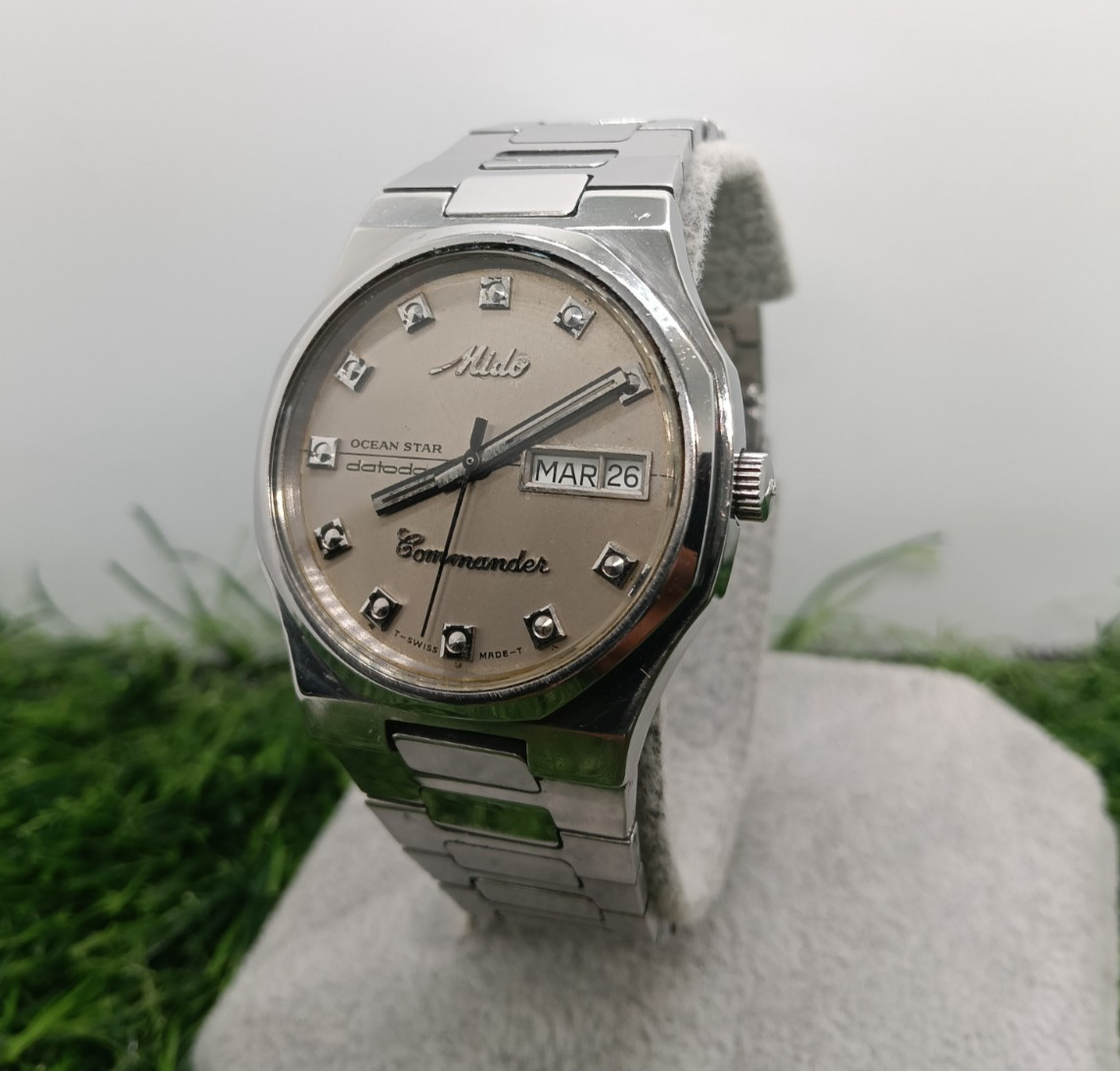 Vintage Mido Commander Ocean Star Datoday 8018