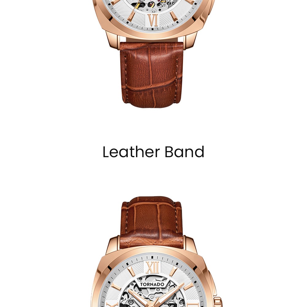 Tornado Autonova Men’s Automatic Watch | White Dial, 42mm, 100 m (10 ATM)