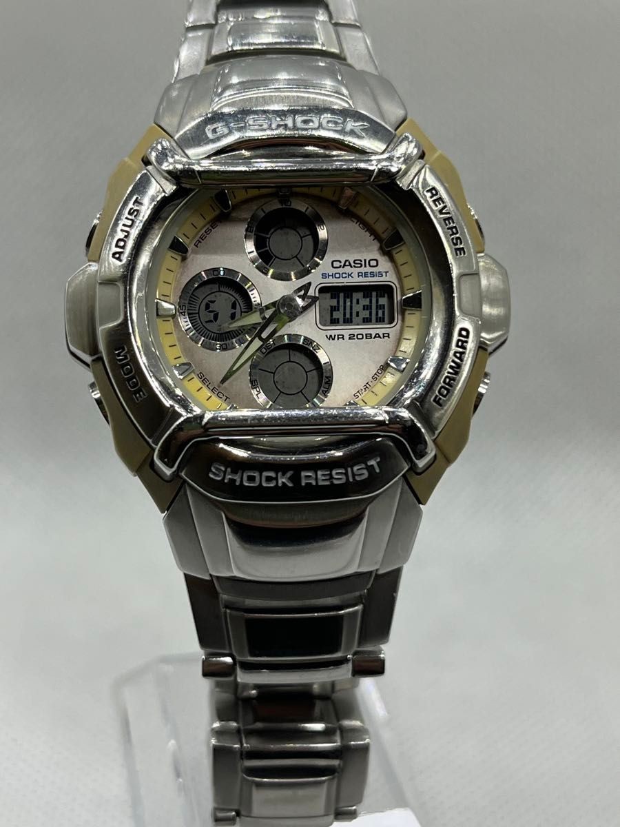 Casio G-Shock G-511D Silver Metal Band Watch Used