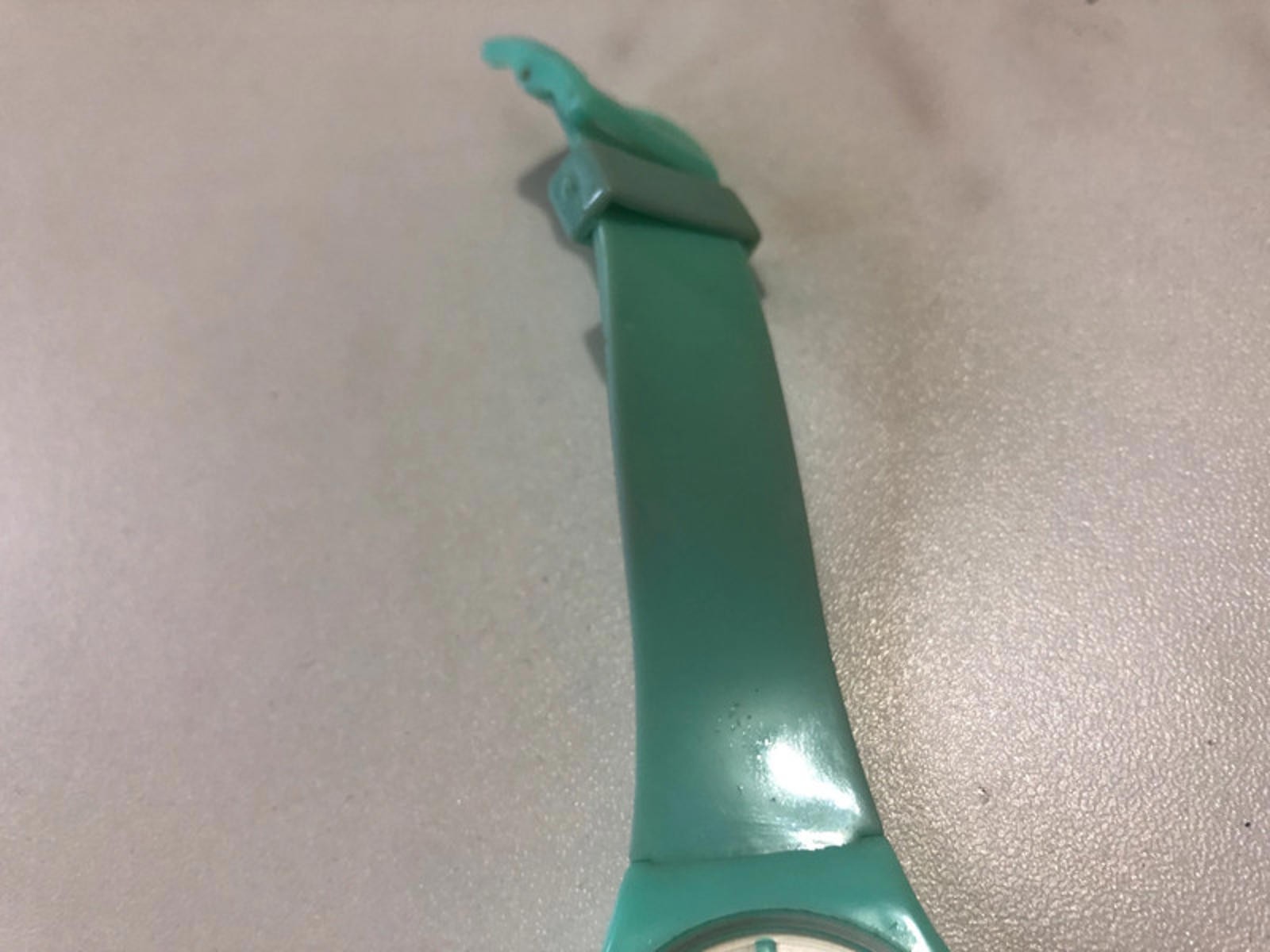 identity london green plastic watch