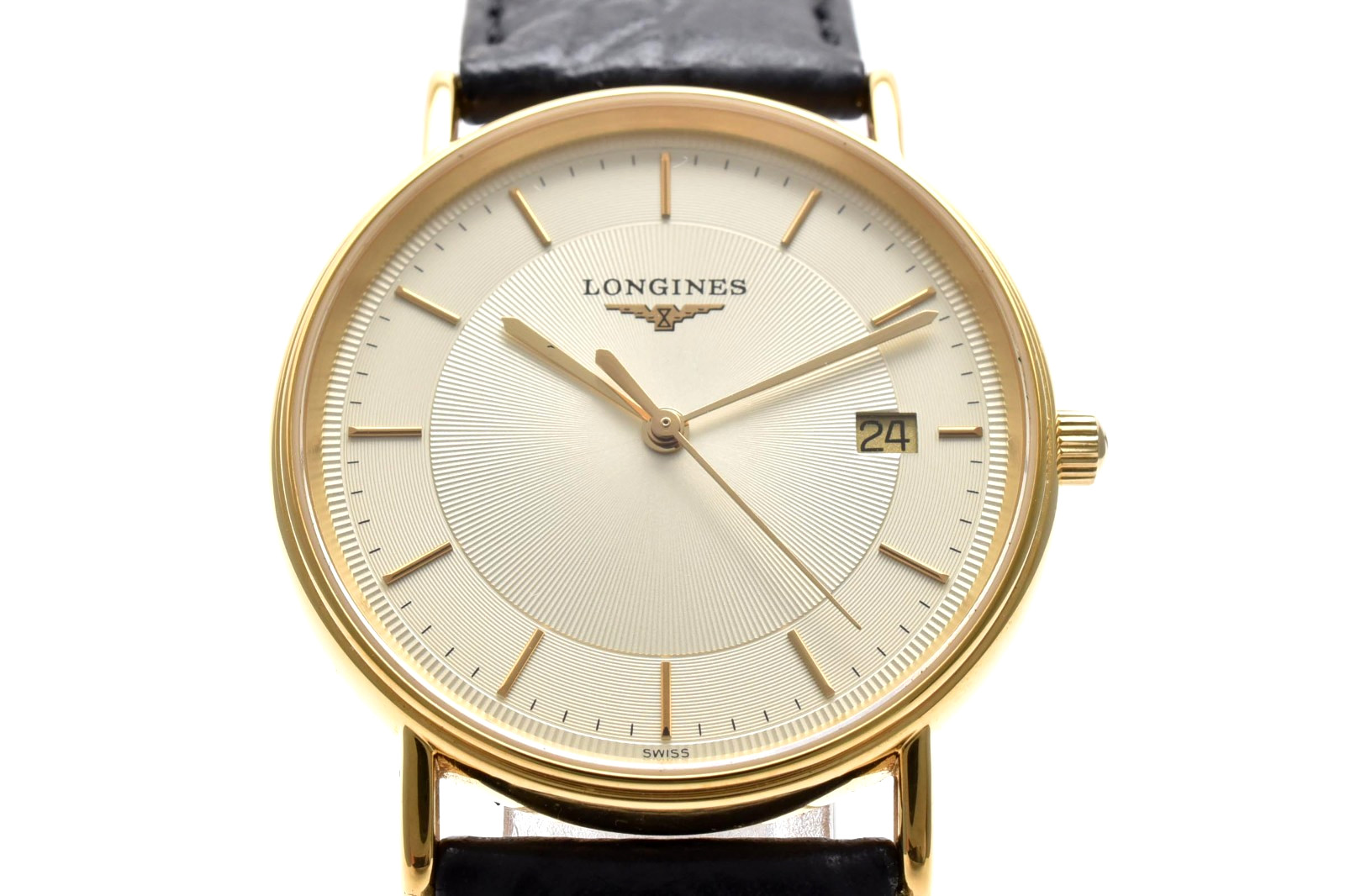 Longines Grand Classic L4.720.2 Vintage Quartz Men’s Watch Dial Gold 33mm