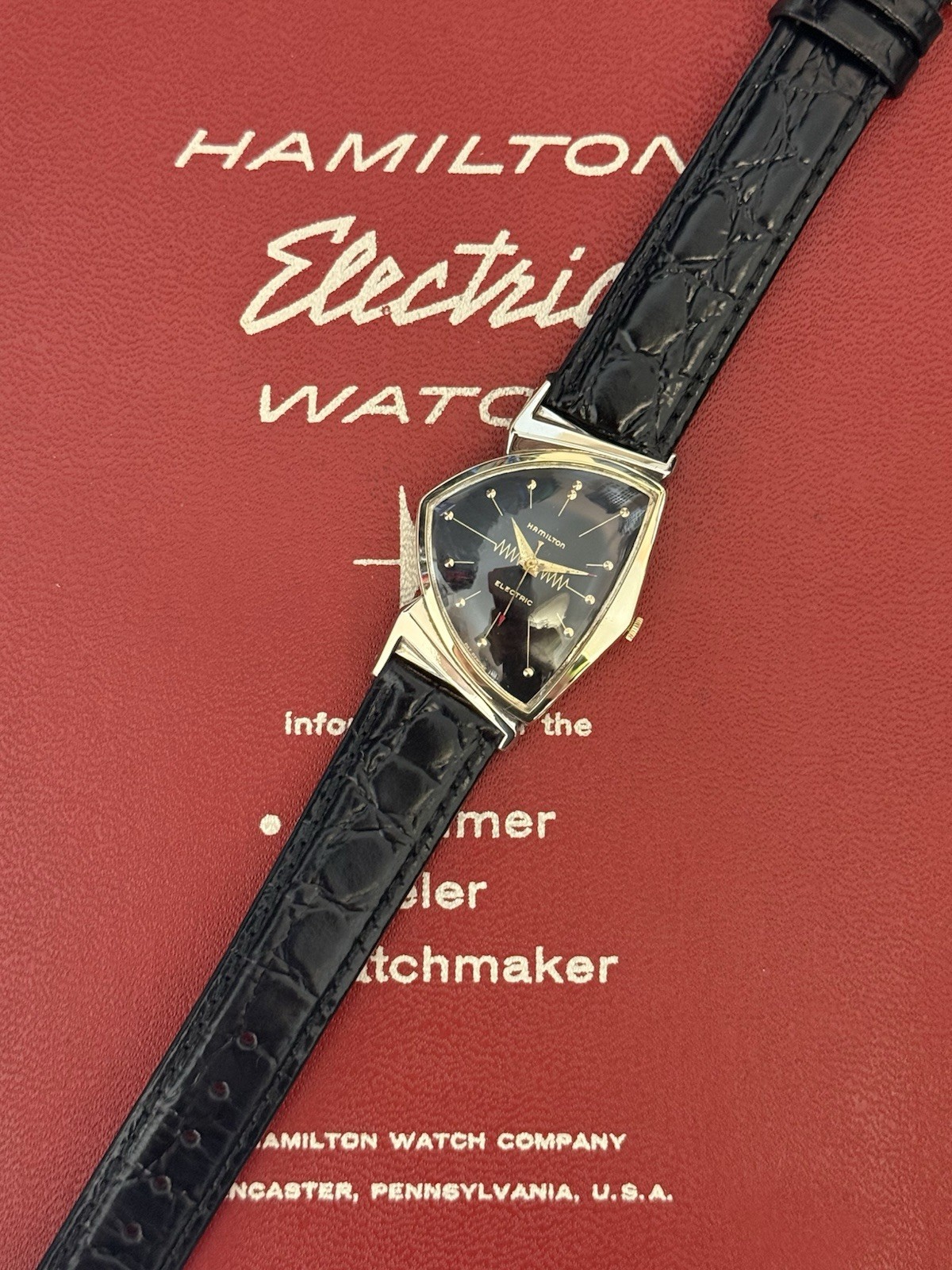 Hamilton Electric Pacer Watch-Early Caliber 500-Serviced-Warranty-VENTURA DIAL