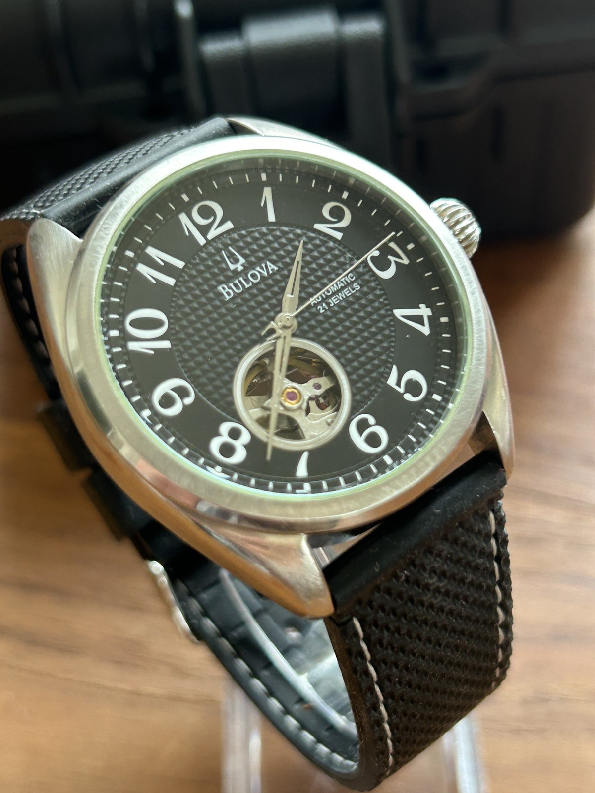 Bulova BVA C869983/96A125 – Men’s Automatic Open-Heart Wristwatch