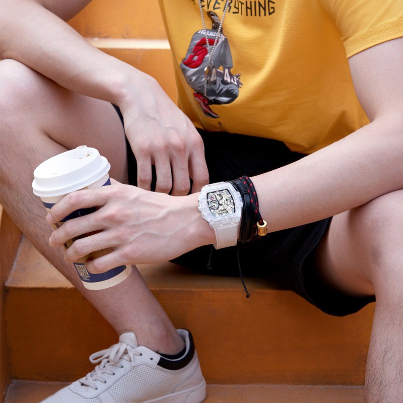 ONOLA Luxury Multi-functionTransparent Waterproof Quartz Luminous watch for Men