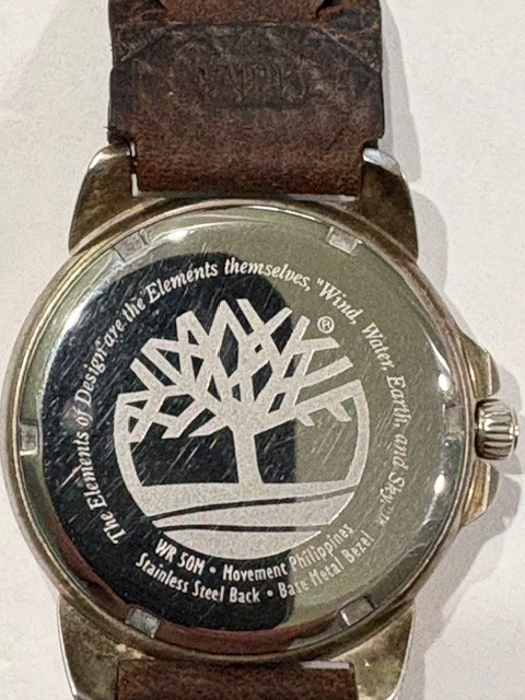 TIMBERLAND INDIGLO 50M Water Resistant Analogue Watch Bronze Bezel Needs Battery