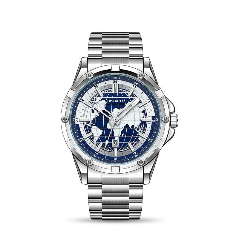TIMEARTX Luminous, Water-resistant Earth Quartz Watch