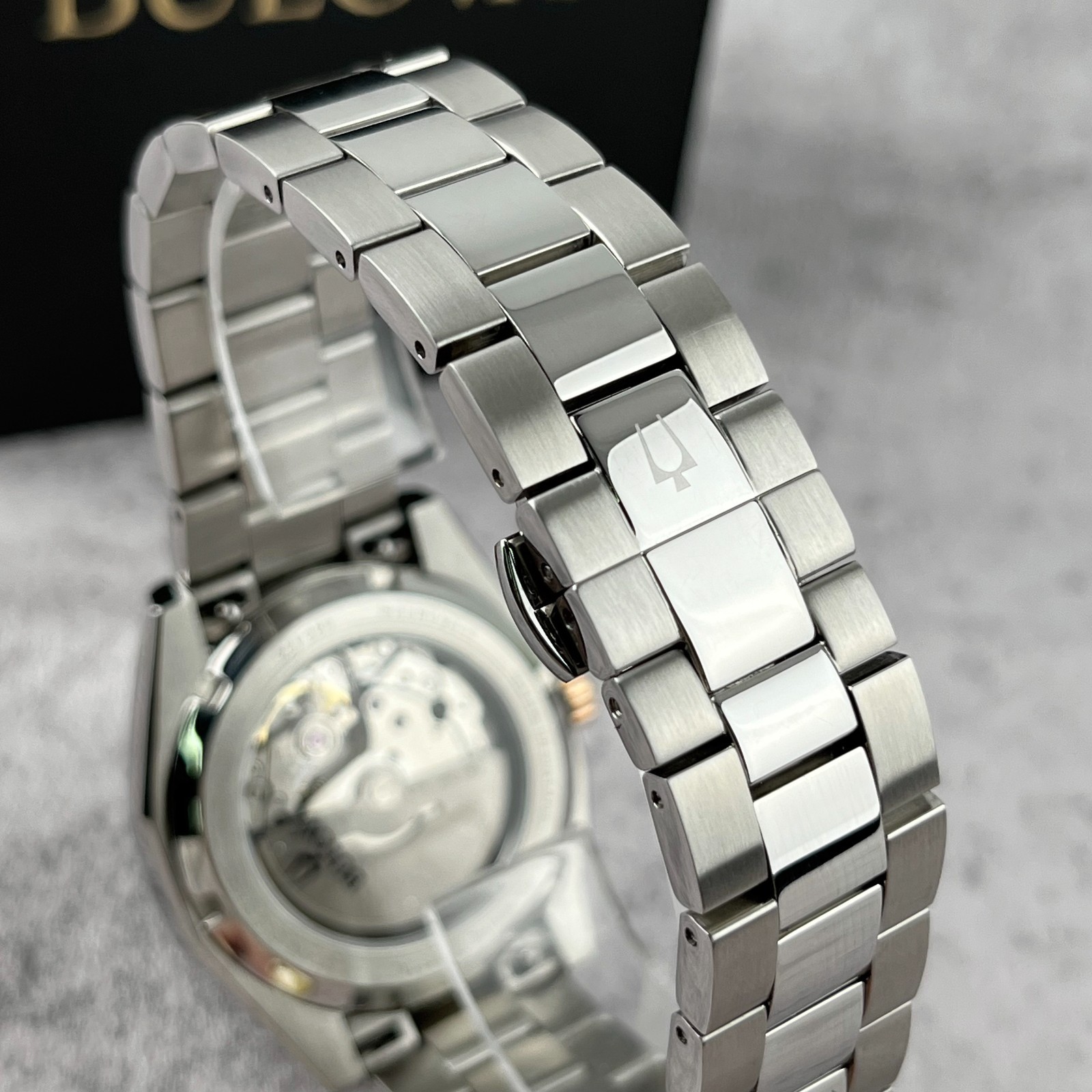 Bulova Surveyor Automatic Watch 98B422 Red Dial Stainless Steel Men’s Watch