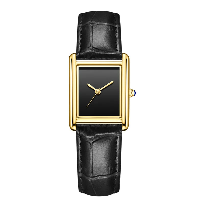 New Elegant Watches for Women and Men Fashion Leather Strap Waterproof Quartz