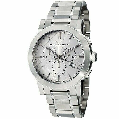 Brand New Burberry The City BU9350 Stainless Steel Checker Dial Men’s Watch