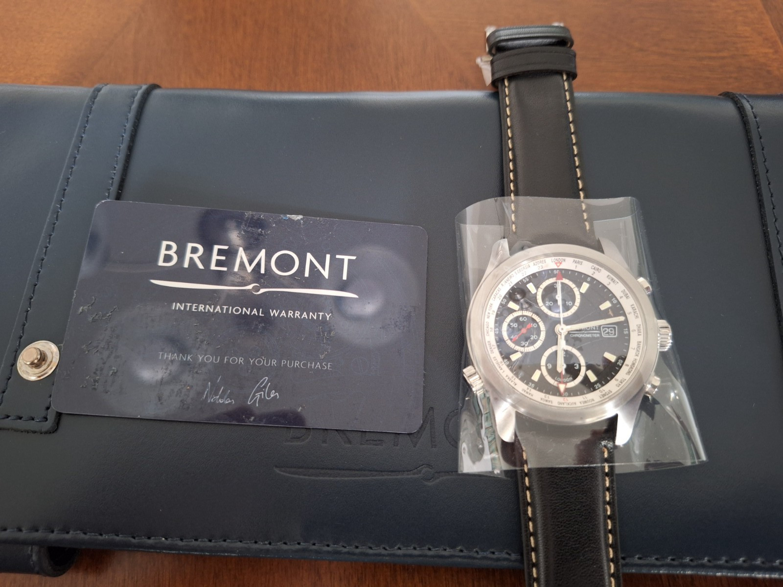 Bremont ALT1 World-Time Black Dial Chronograph Watch ALT1-WT-BK-R-S