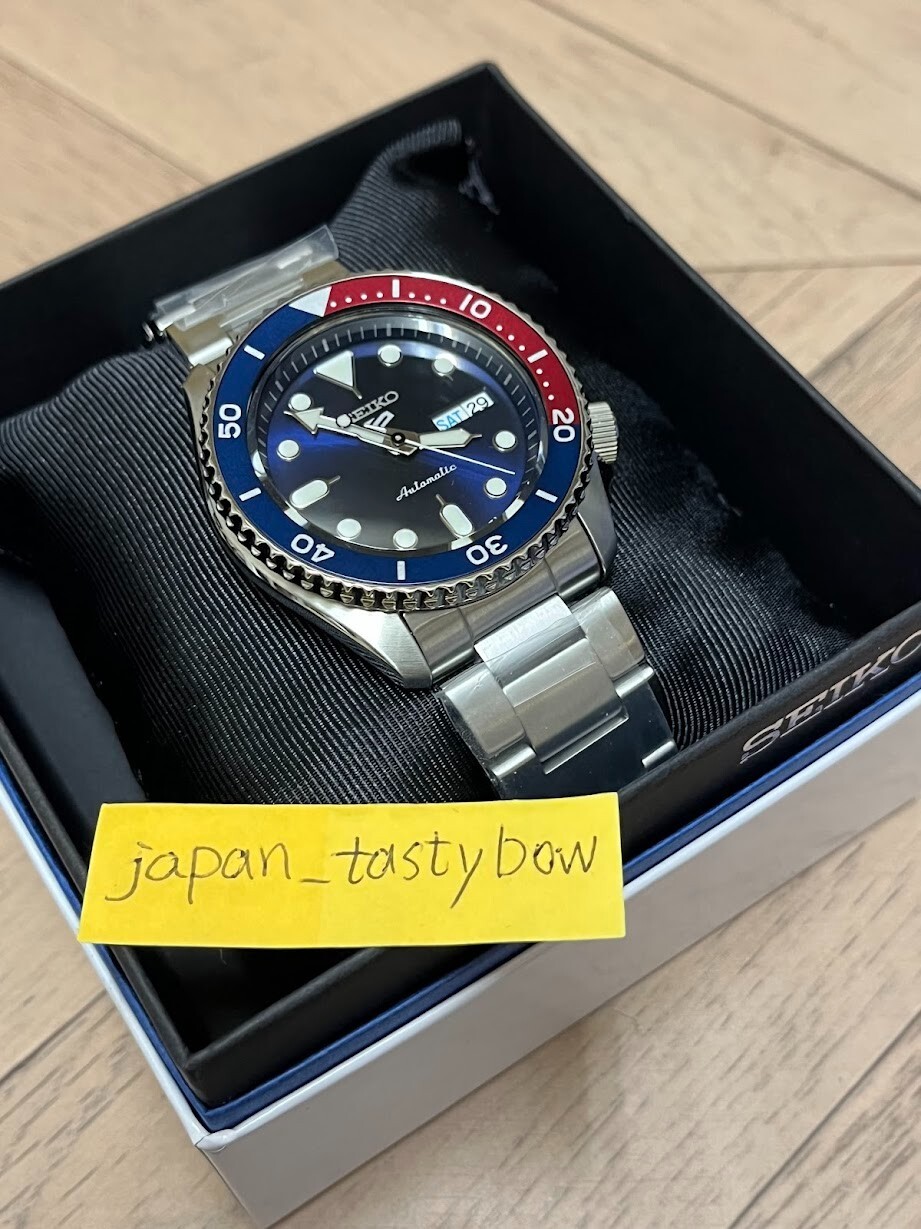 Seiko 5 Sports SRPD53K1 Pepsi Color Automatic Mechanical Diver Men Watch GENUINE