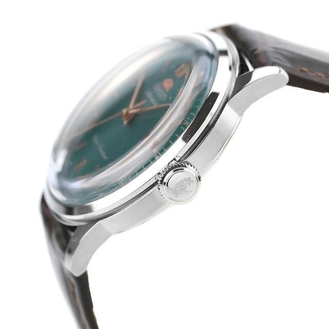 ORIENT RN-BB0001E Bambino 38mm Green Roman No Date Automatic Leather Watch