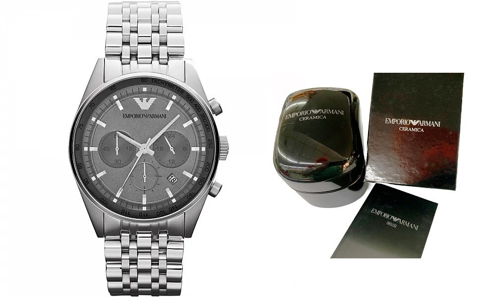 Emporio Armani Sportivo Ø43mm Chronograph Tazio AR5997 w/box &warranty,manual