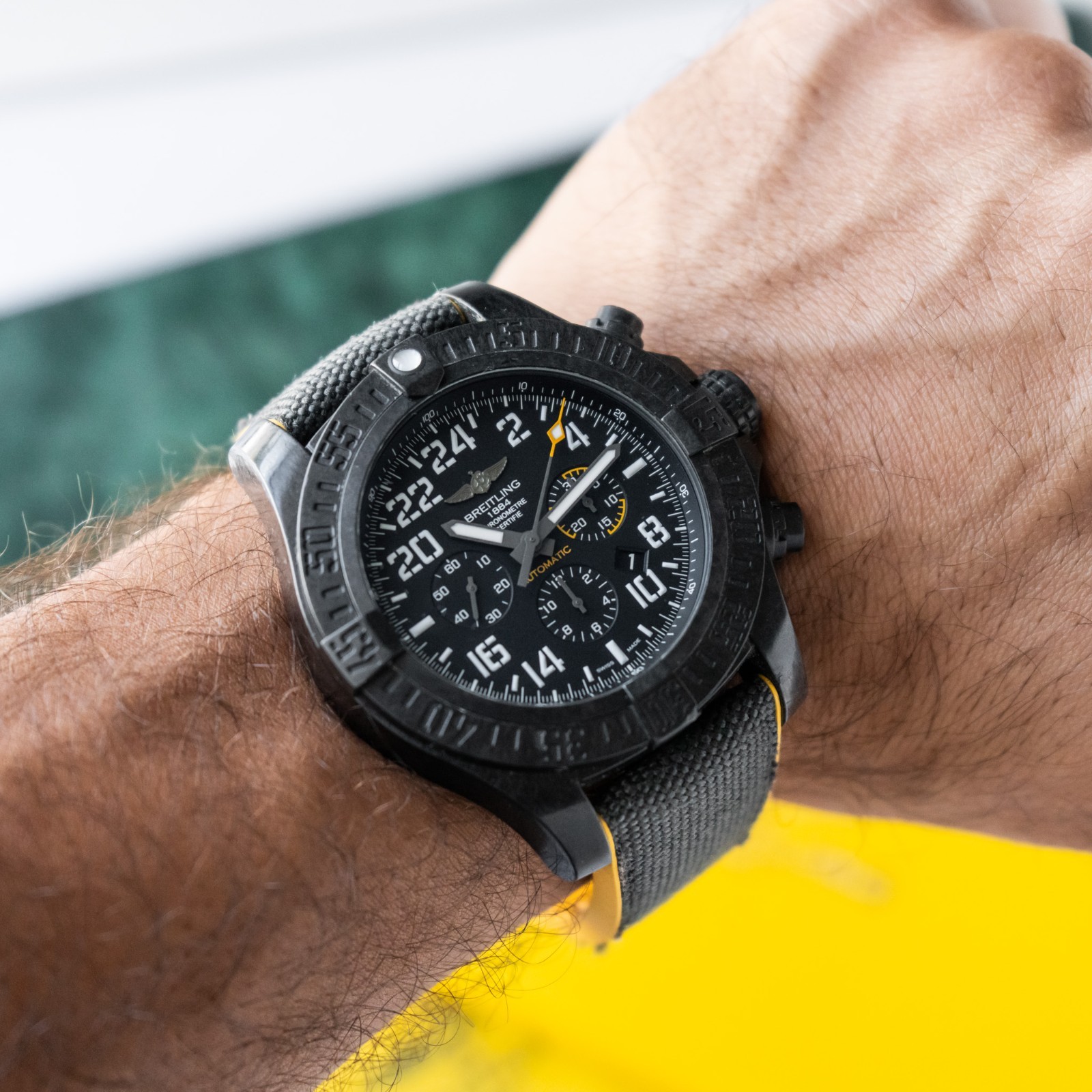 Breitling Avenger Hurricane 50mm Black 24H Dial 2017 Breitlight Military XB1210