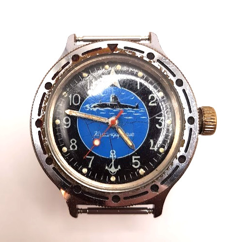 LEGENDARY RUSSIAN VINTAGE MENS WATCH VOSTOK KOMANDIRSKIYe MECHANICAL WORKING RAR