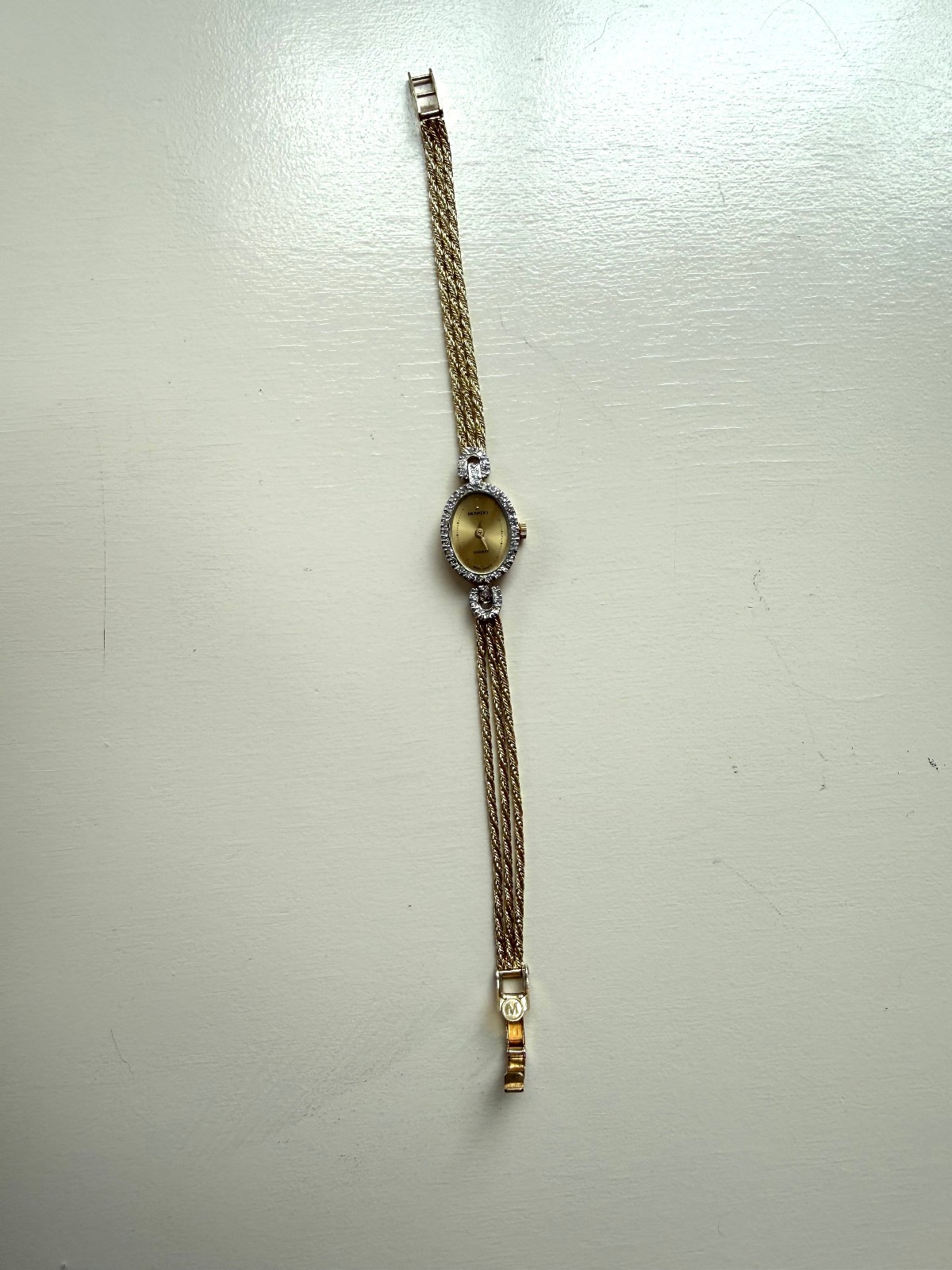 Vintage Movado 14K Gold & Diamond Swiss Quartz Ladies Bracelet Watch | Serviced