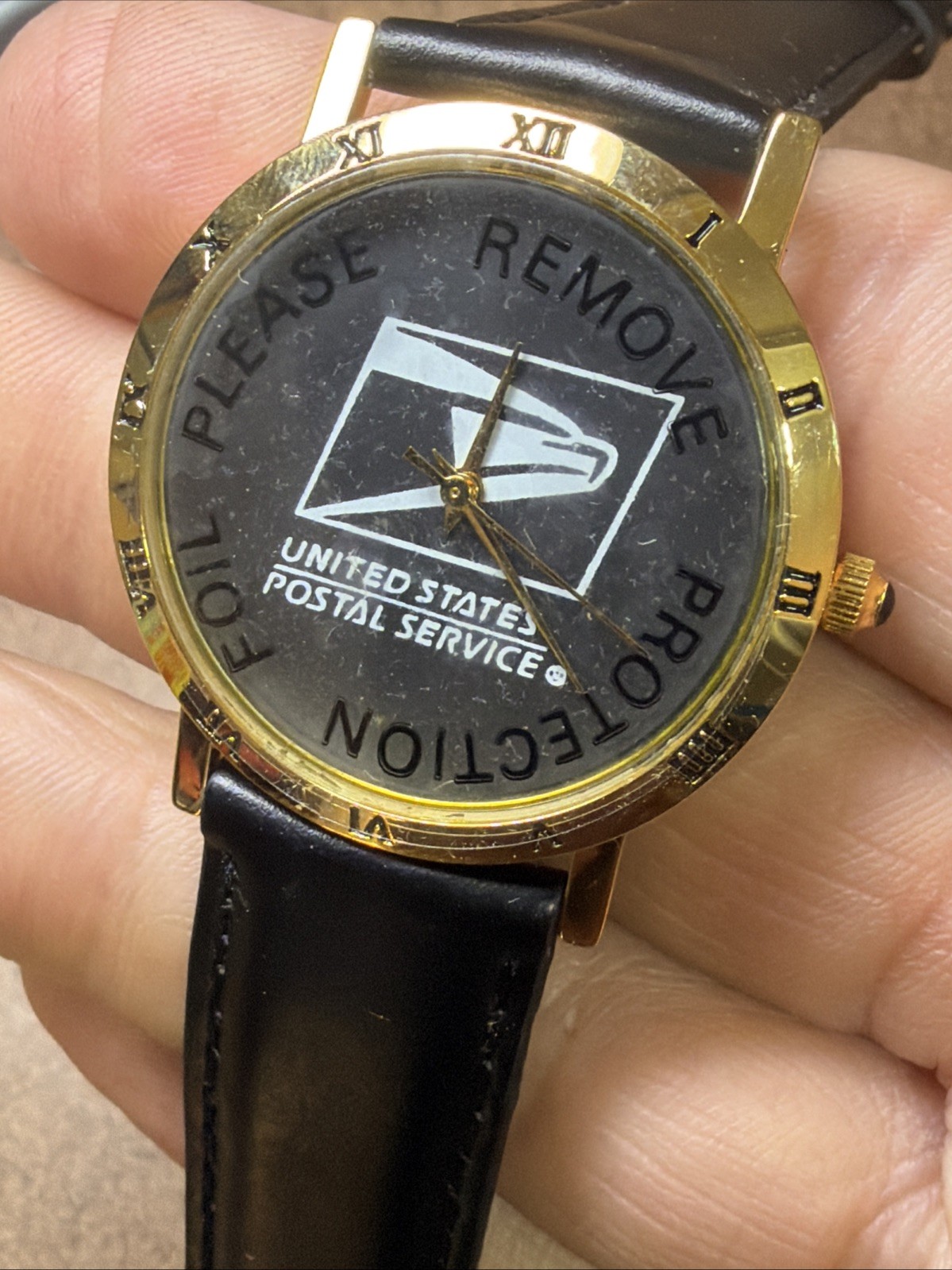 Sweda United States Postal Service (USPS) Japan Movement Gold/Black 9” NEW NOS!
